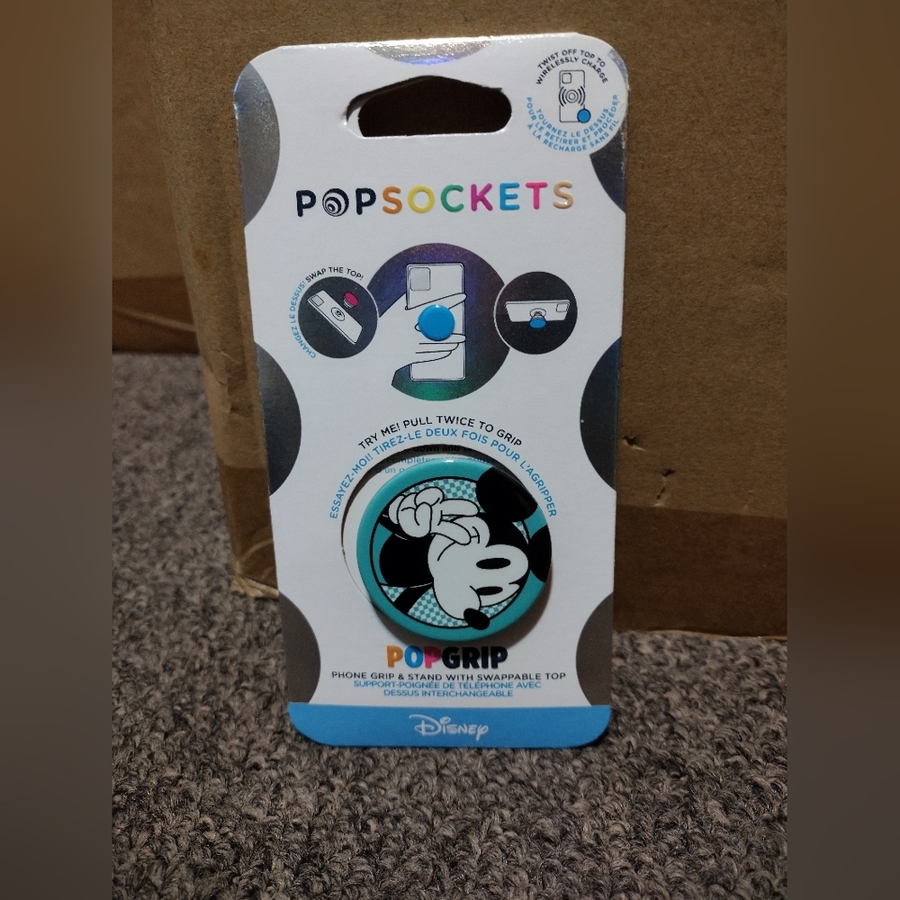 Disney Mickey PopSockets PopGrip - Black and White